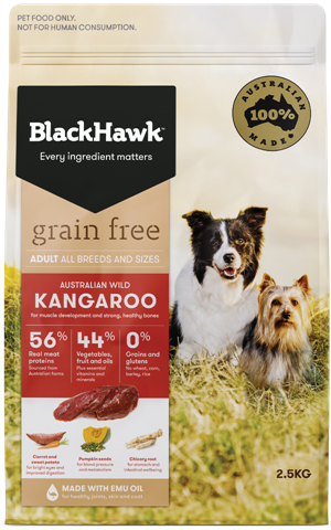 Blackhawk Adult Grain Free Kangaroo 2.5kg at Buckhams General Produce