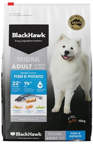 Blackhawk Adult Fish and Potato 3kg at Buckhams General Produce