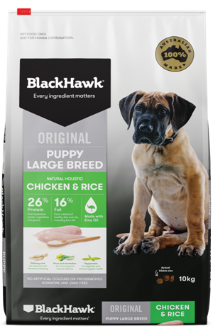 Blackhawk Puppy Large Breed Chicken and Rice 20kg at Buckhams General Produce