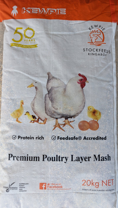 Kewpie Premium Poultry Layer Mash 20kg at Buckhams General Produce